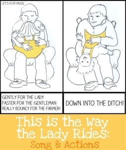 This Is The Way The Lady Rides Actions to accompany toddler song