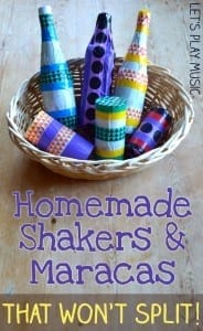 Homemade shakers and maracas