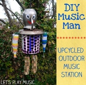 DIY upcycled music man