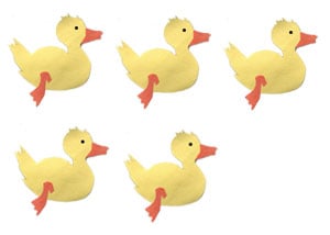 Let's Play Music: 5 Little Ducks Went Swimming One Day - Preschool Counting Songs