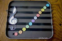 DIY Music magnet notes