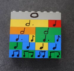 Lego beats music manipulatives