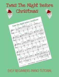 Night Before Christmas Easy Piano