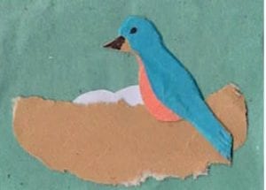 Bluebird nest finger play